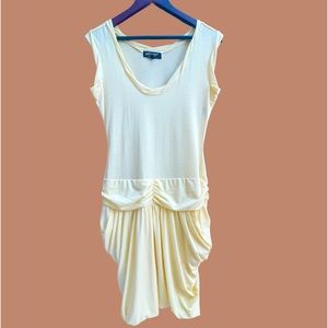 Essentials by A.B.S Yellow Midi Dress - Size 4